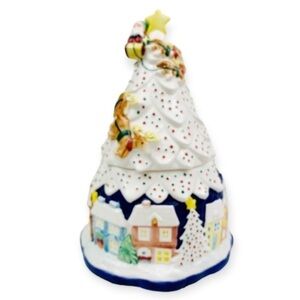 Noritake Vintage Twas The Night Before Chrsitmas Holiday Cookie Jar